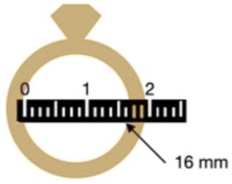 Ringmaat meten afbeeldin